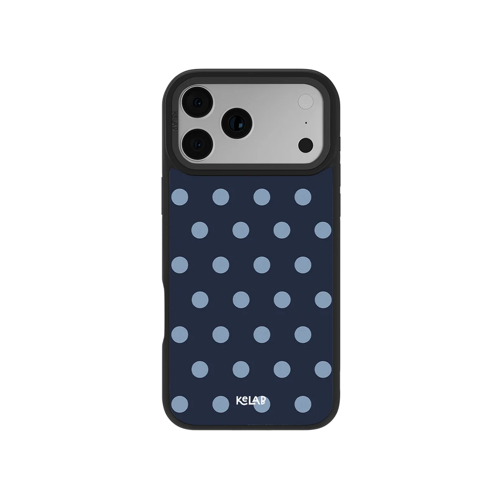 Abyssal Dot | Blue Polka Dot iPhone Case