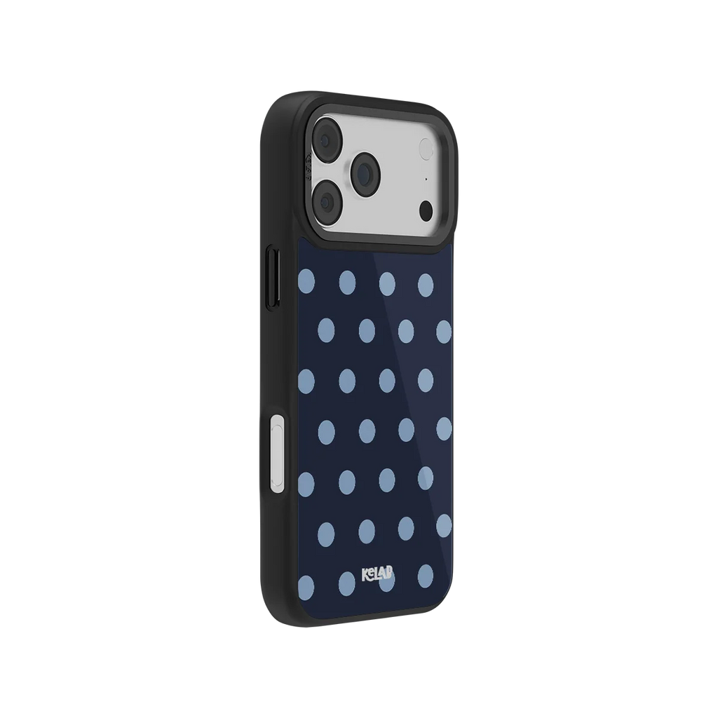 Abyssal Dot | Blue Polka Dot iPhone Case