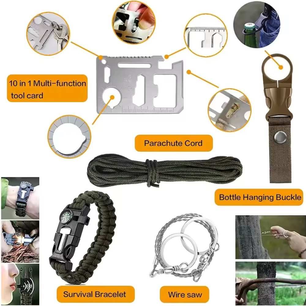 31 Pieces in 1 Bag Survival Gear and Equipment - J’s gadgets