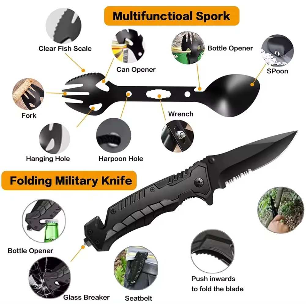 31 Pieces in 1 Bag Survival Gear and Equipment - J’s gadgets